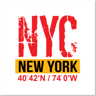 'New York City USA Flag NY' New York City Gift Posters and Art